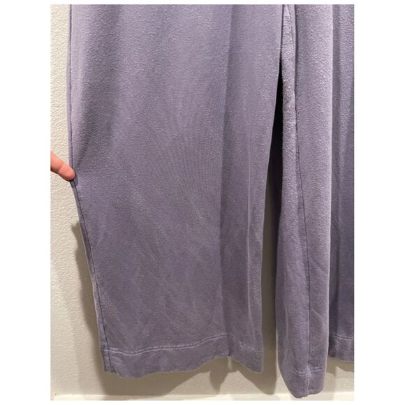 ATHLETA Wide Leg Pants Serenity Sleeveless Pockets Purple Jumpsuit - Picture 6 of 7